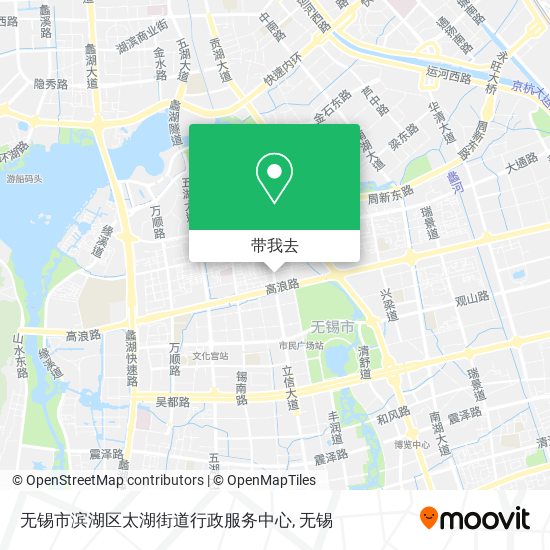 无锡市滨湖区太湖街道行政服务中心地图