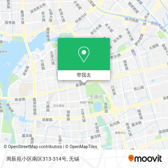 周新苑小区南区313-314号地图