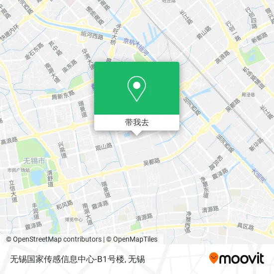 无锡国家传感信息中心-B1号楼地图