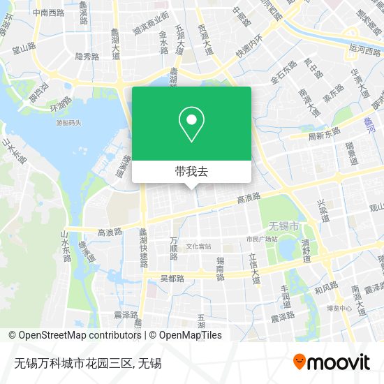 无锡万科城市花园三区地图