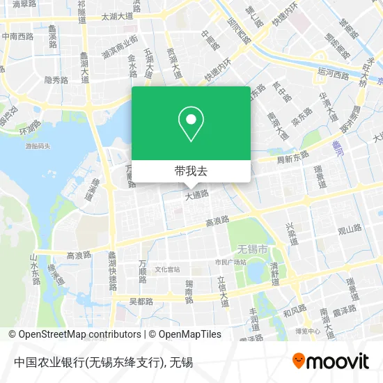 中国农业银行(无锡东绛支行)地图