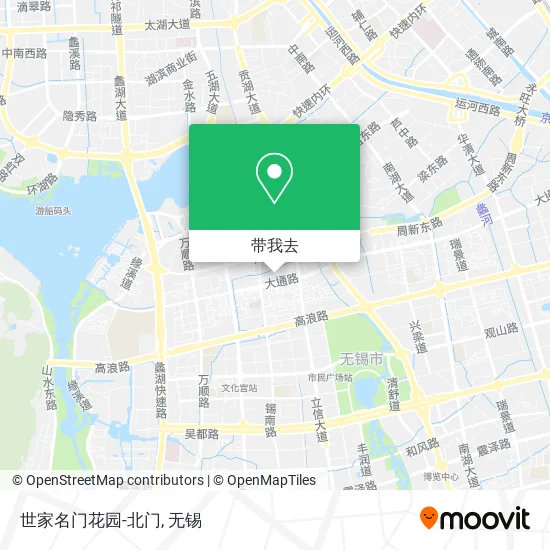 世家名门花园-北门地图