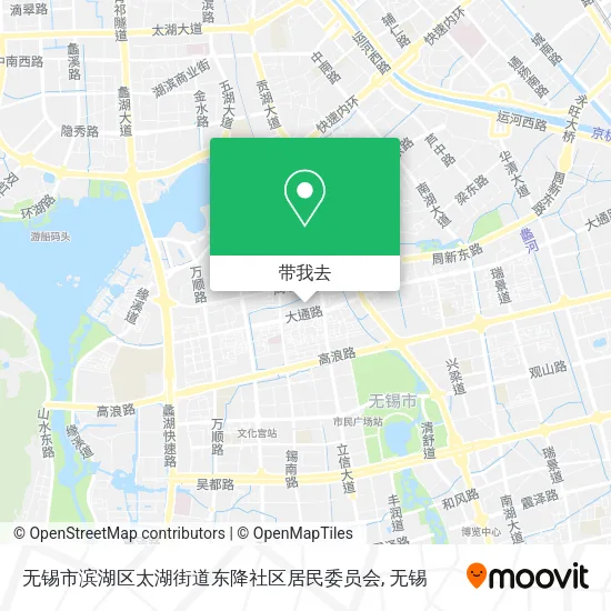 无锡市滨湖区太湖街道东降社区居民委员会地图