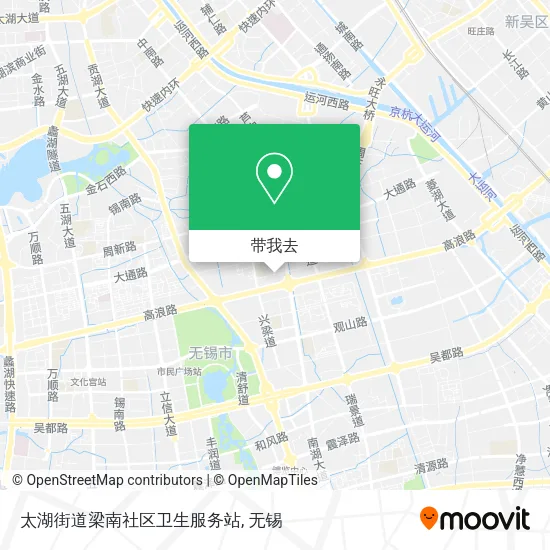 太湖街道梁南社区卫生服务站地图