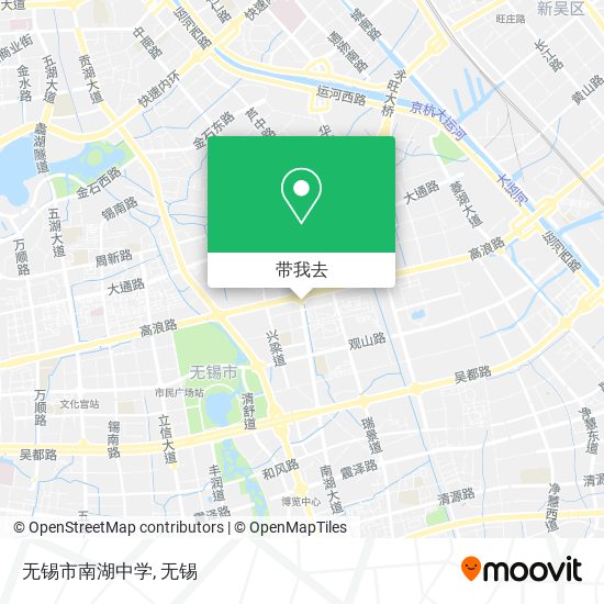 无锡市南湖中学地图