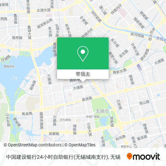中国建设银行24小时自助银行(无锡城南支行)地图