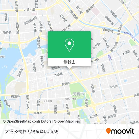 大汤公鸭脖无锡东降店地图