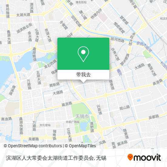 滨湖区人大常委会太湖街道工作委员会地图