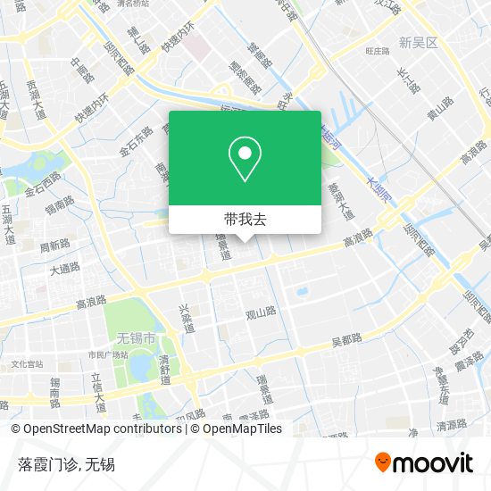 落霞门诊地图
