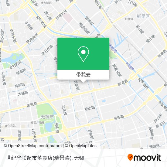 世纪华联超市落霞店(瑞景路)地图