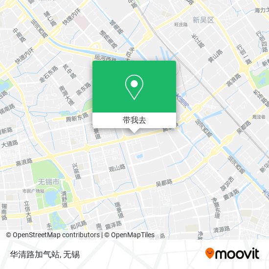 华清路加气站地图