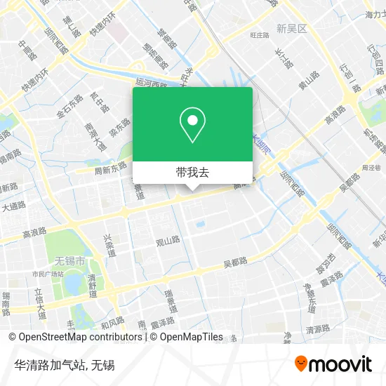 华清路加气站地图