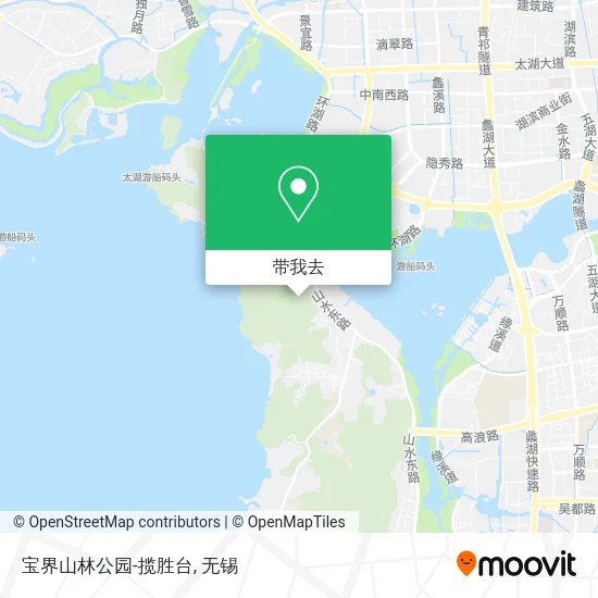 宝界山林公园-揽胜台地图