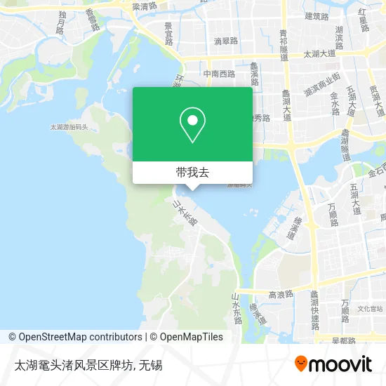 太湖鼋头渚风景区牌坊地图