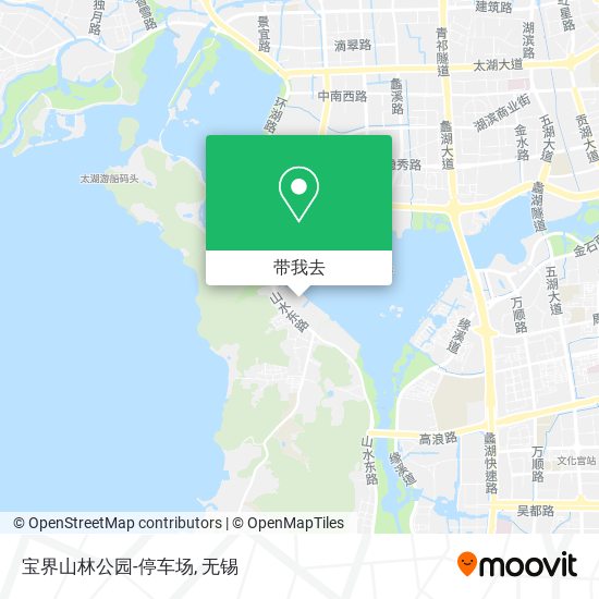 宝界山林公园-停车场地图
