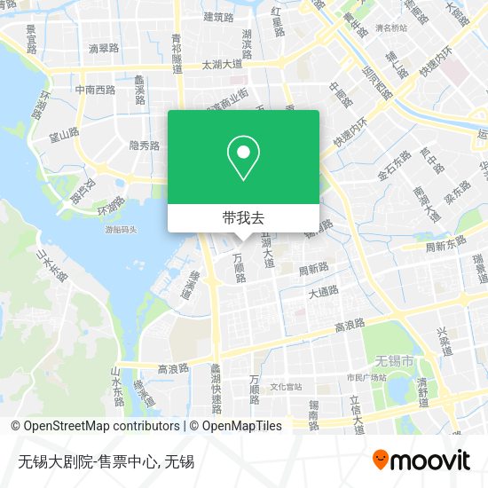 无锡大剧院-售票中心地图