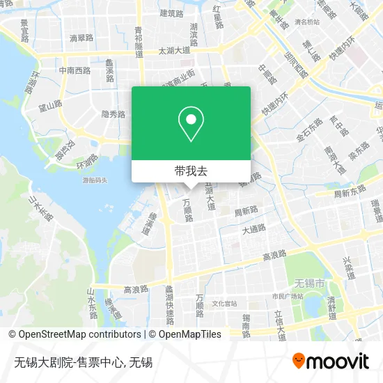 无锡大剧院-售票中心地图