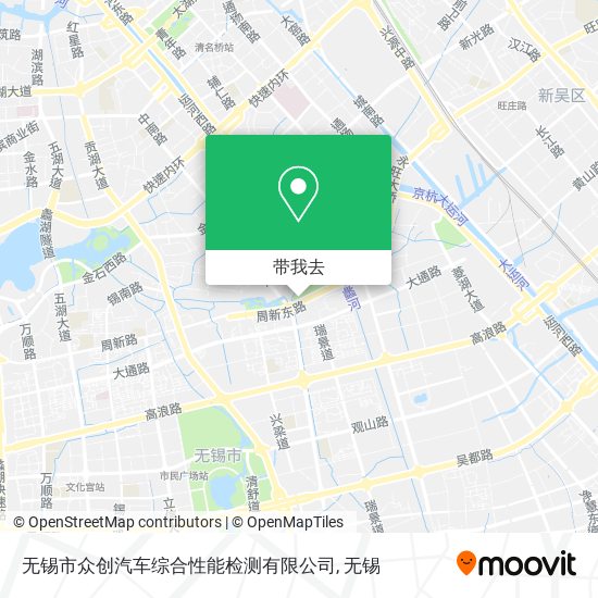 无锡市众创汽车综合性能检测有限公司地图