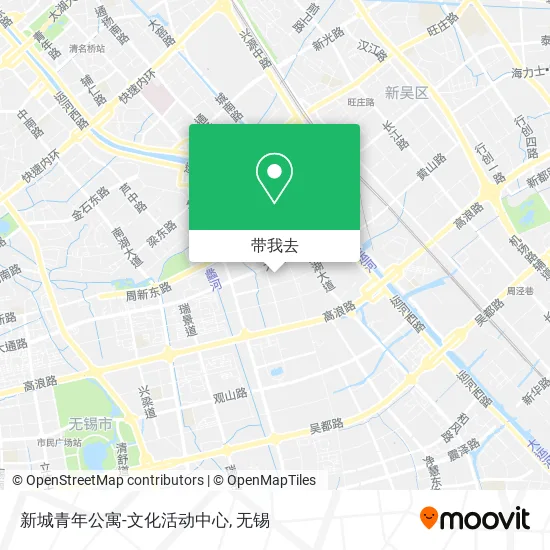 新城青年公寓-文化活动中心地图