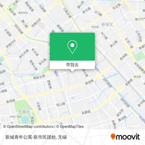 新城青年公寓-新市民团校地图