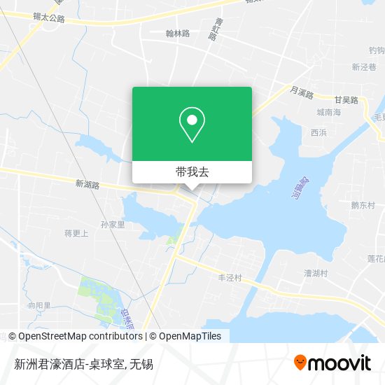 新洲君濠酒店-桌球室地图