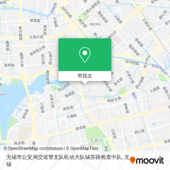 无锡市公安局交巡警支队机动大队锡苏路检查中队地图
