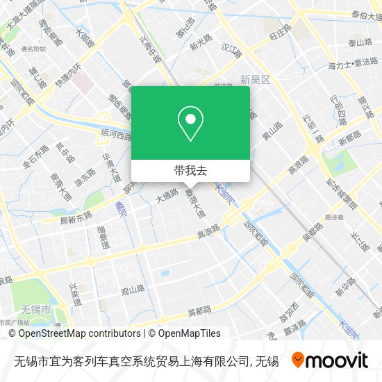 无锡市宜为客列车真空系统贸易上海有限公司地图