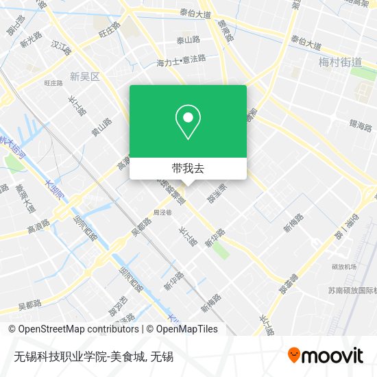 无锡科技职业学院-美食城地图