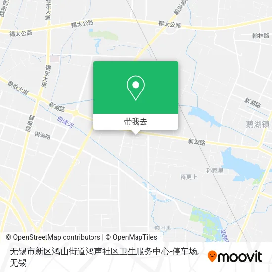 无锡市新区鸿山街道鸿声社区卫生服务中心-停车场地图