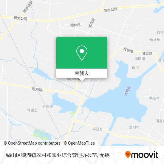 锡山区鹅湖镇农村和农业综合管理办公室地图