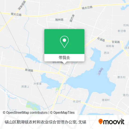 锡山区鹅湖镇农村和农业综合管理办公室地图