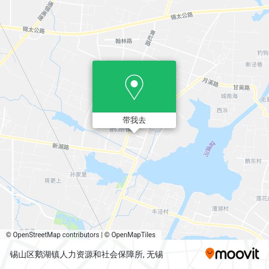 锡山区鹅湖镇人力资源和社会保障所地图
