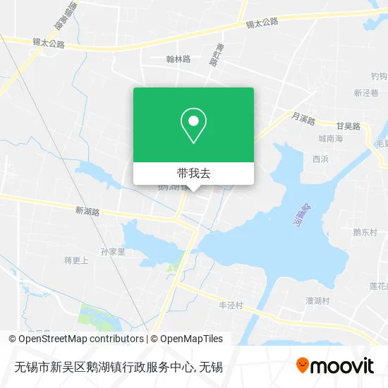无锡市新吴区鹅湖镇行政服务中心地图