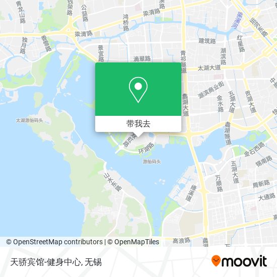 天骄宾馆-健身中心地图
