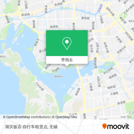 湖滨饭店-自行车租赁点地图