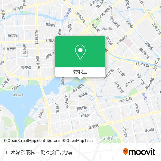 山水湖滨花园一期-北3门地图
