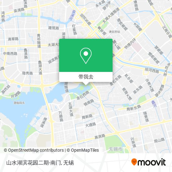 山水湖滨花园二期-南门地图