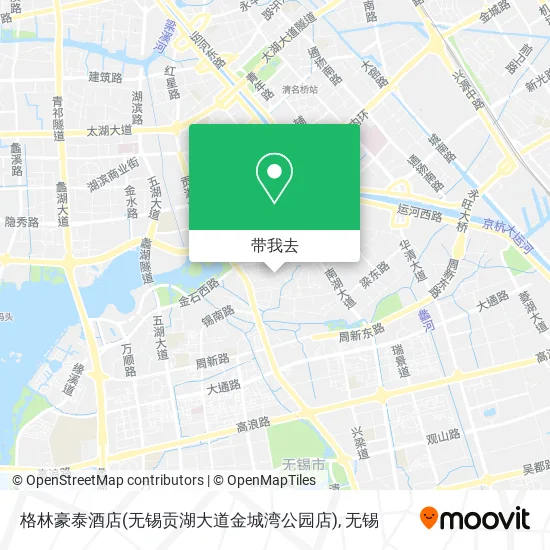 格林豪泰酒店(无锡贡湖大道金城湾公园店)地图
