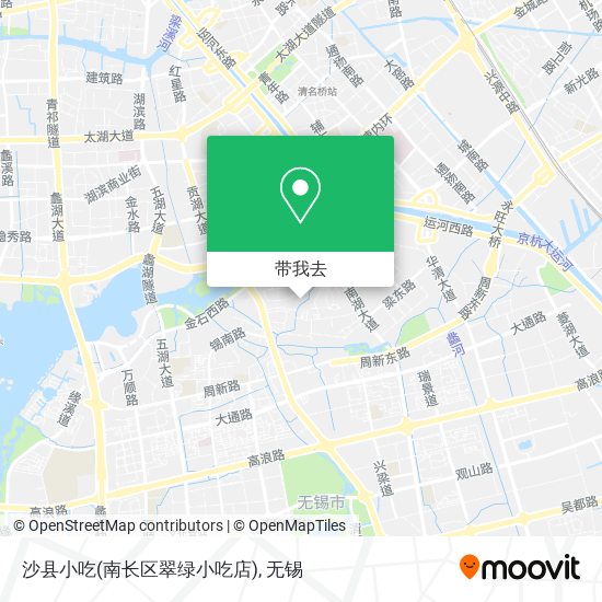 沙县小吃(南长区翠绿小吃店)地图