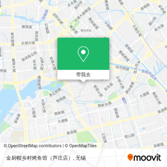 金厨帽乡村烤鱼馆（芦庄店）地图