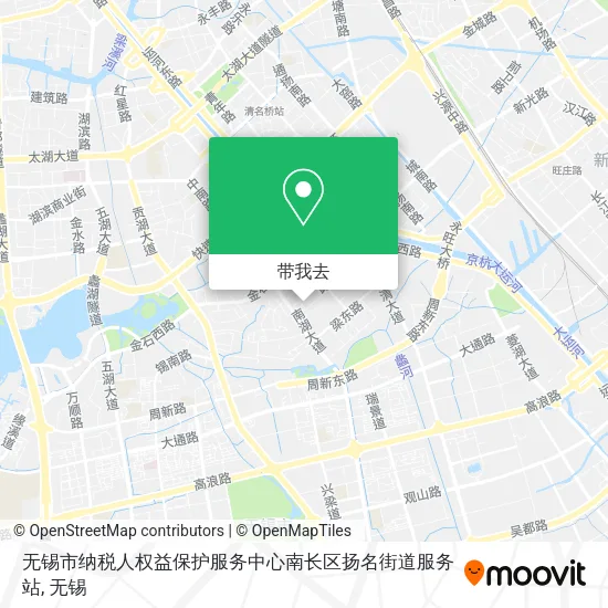 无锡市纳税人权益保护服务中心南长区扬名街道服务站地图