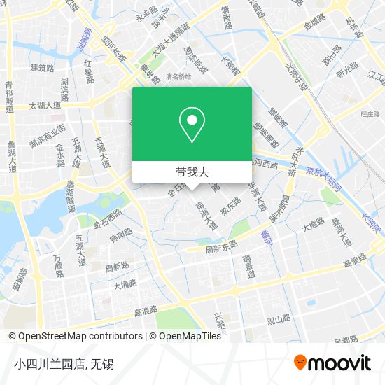 小四川兰园店地图