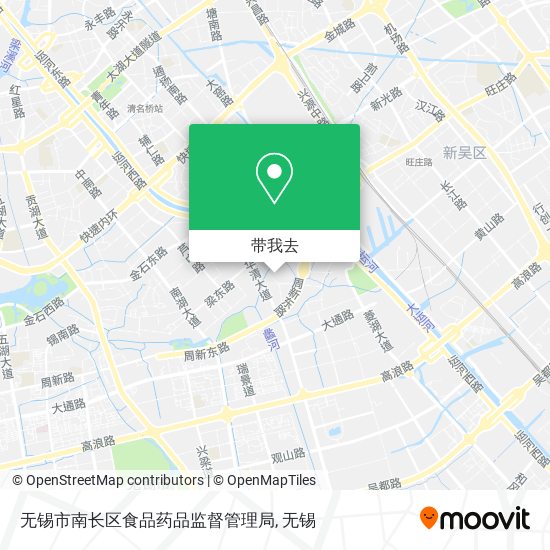 无锡市南长区食品药品监督管理局地图