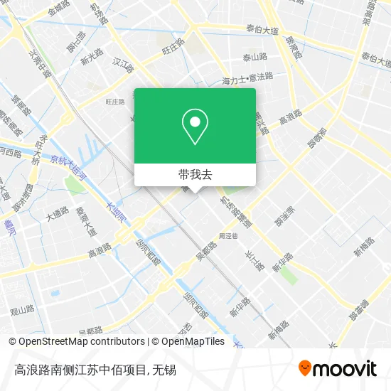 高浪路南侧江苏中佰项目地图