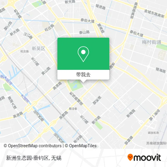 新洲生态园-垂钓区地图