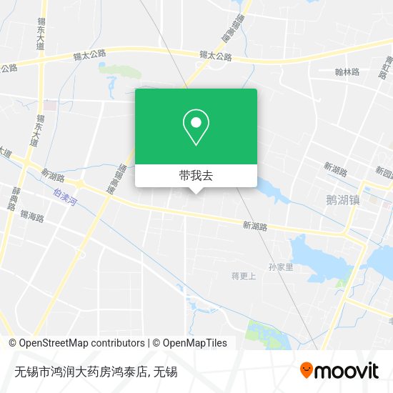 无锡市鸿润大药房鸿泰店地图