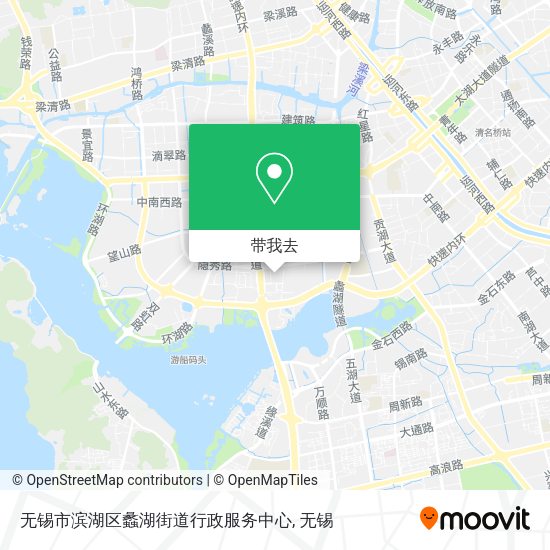 无锡市滨湖区蠡湖街道行政服务中心地图