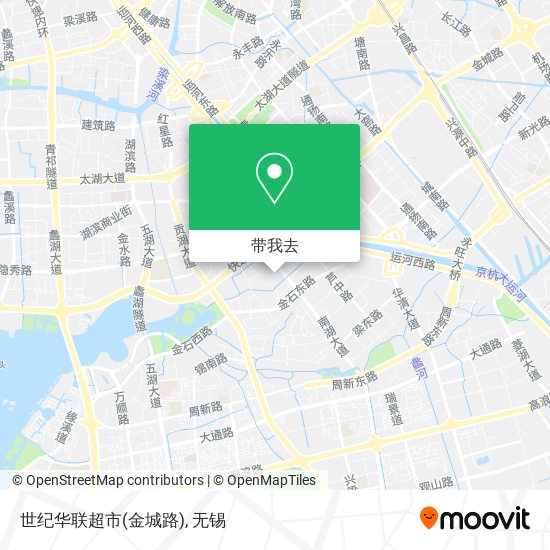 世纪华联超市(金城路)地图