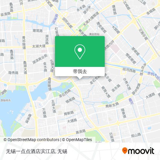 无锡一点点酒店滨江店地图