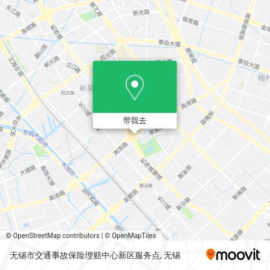 无锡市交通事故保险理赔中心新区服务点地图